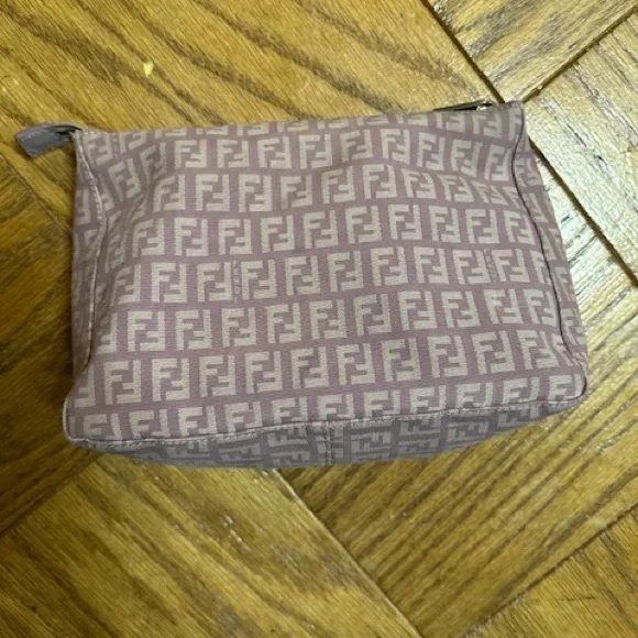 Fendi Mauve Monogram Cosmetic Bag - Picture 1 of 9